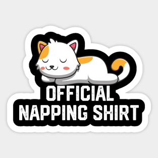 official napping shirt Sticker